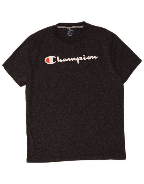 CHAMPION Herren-T-Shirt mit Grafik, mittelgroß, schwarz gefleckt