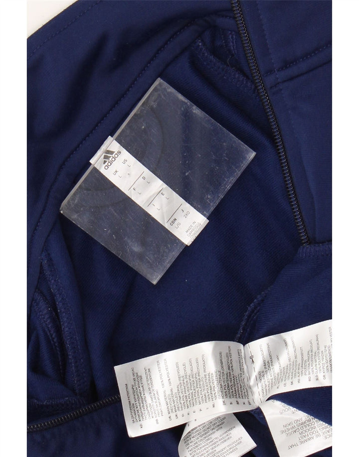 ADIDAS Herren-Trainingsanzug-Top-Jacke, groß, Marineblau