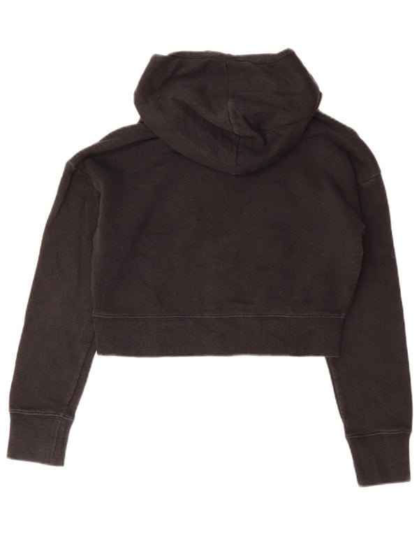 NIKE Crop Graphic Hoodie-Pullover für Mädchen, 12–13 Jahre, Größe L, Schwarz, Baumwolle