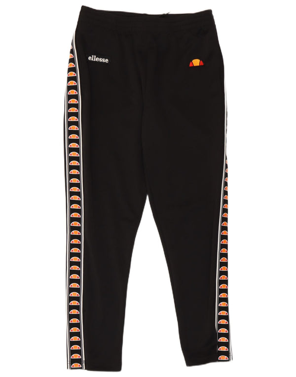 Ellesse Womens Graphic Trainingshose UK 10 Small Schwarz Polyester