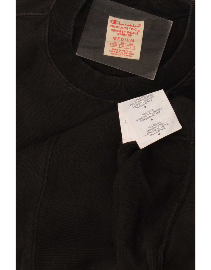 Champion Herren Reverse Weave Sweatshirt Pullover Mittelschwarze Baumwolle