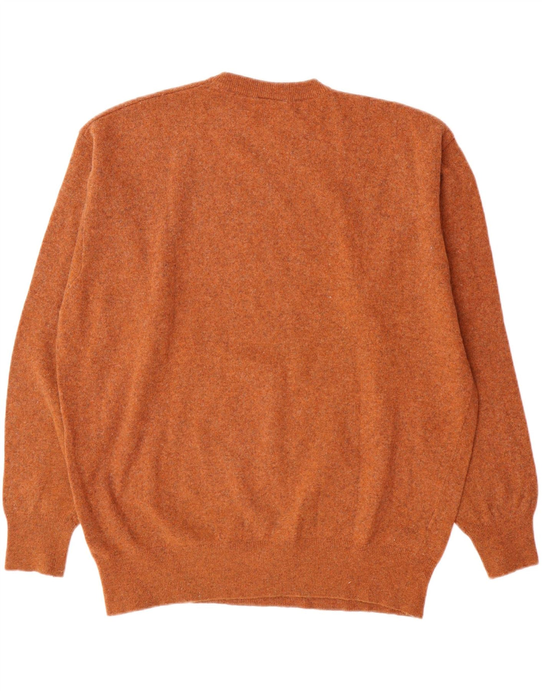 Lacoste Herren-Pullover mit Rundhalsausschnitt, Größe 6 XL, braune Lammwolle