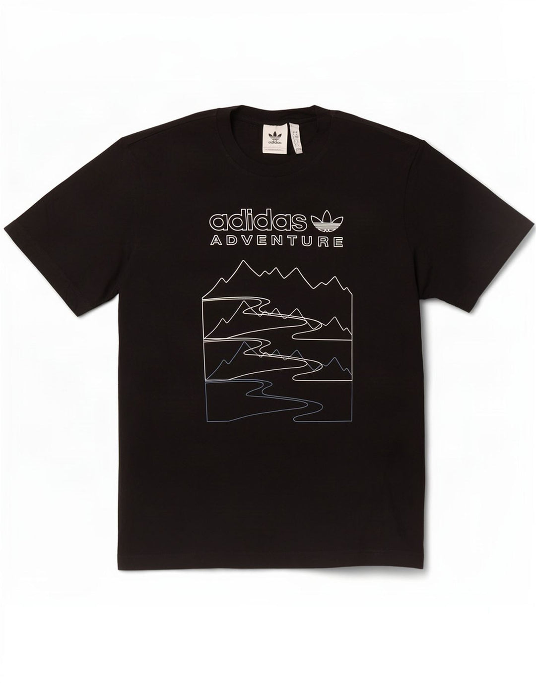 Adidas Herren Grafik T-Shirt Top Small Schwarz Baumwolle