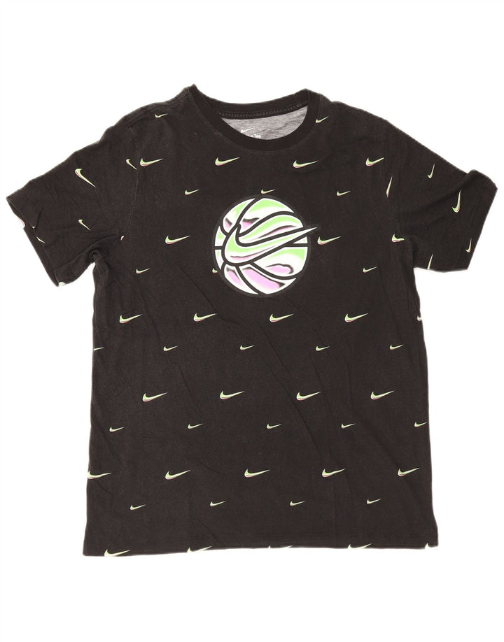 Nike Herren-T-Shirt mit Grafik, groß, aus schwarzer Baumwolle