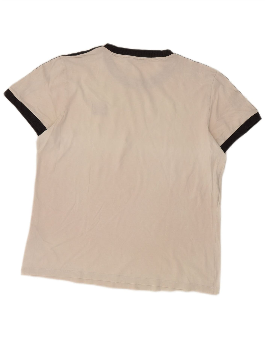 Adidas Damen T-Shirt Top UK 12 Mittelweiße Baumwolle