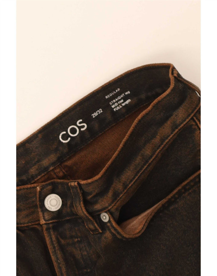 Cos Herren Mid Rise Straight Jeans W29 L28 Braun