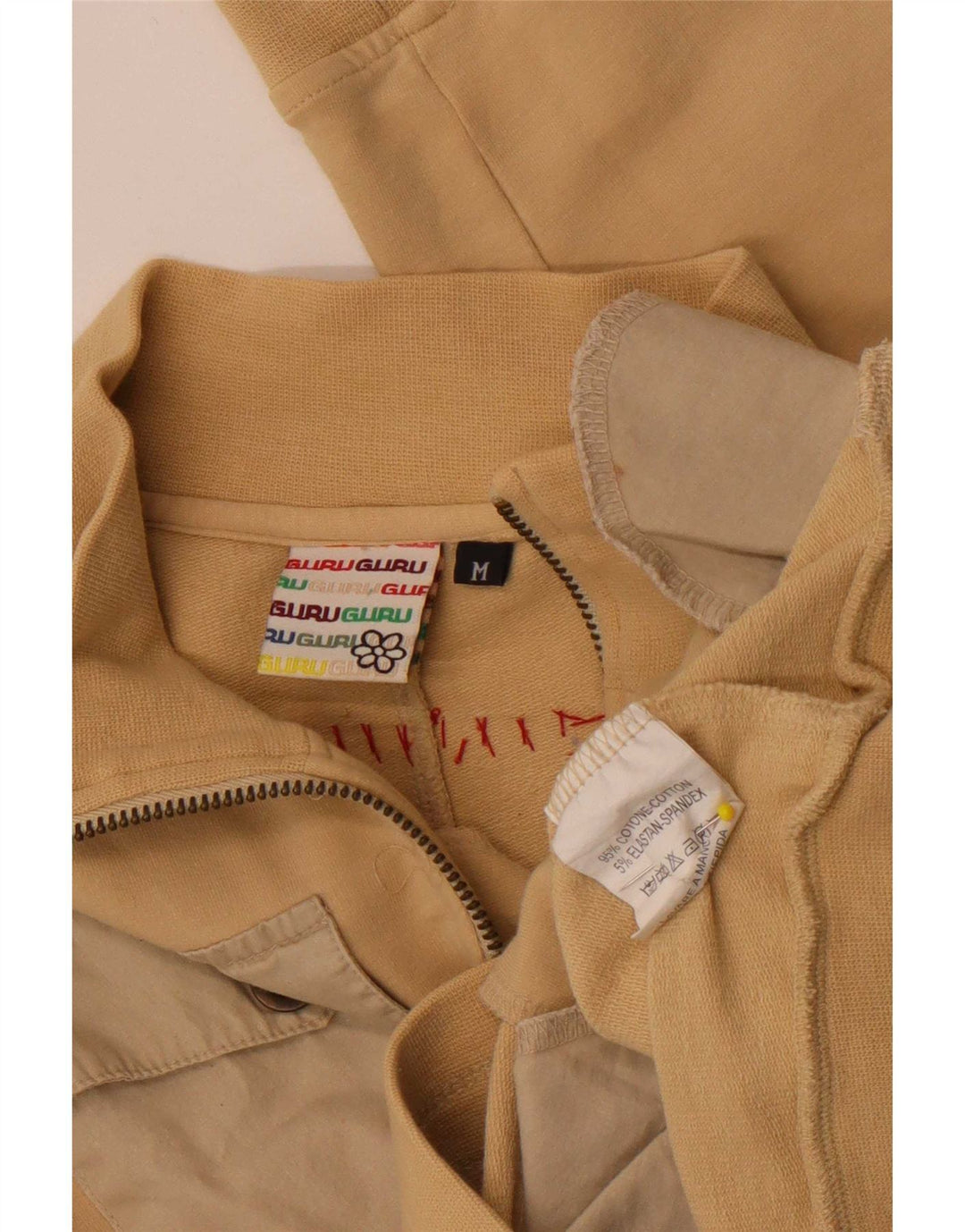 Guru Damen Utility-Jacke UK 12 Medium Beige Colourblock Cotton