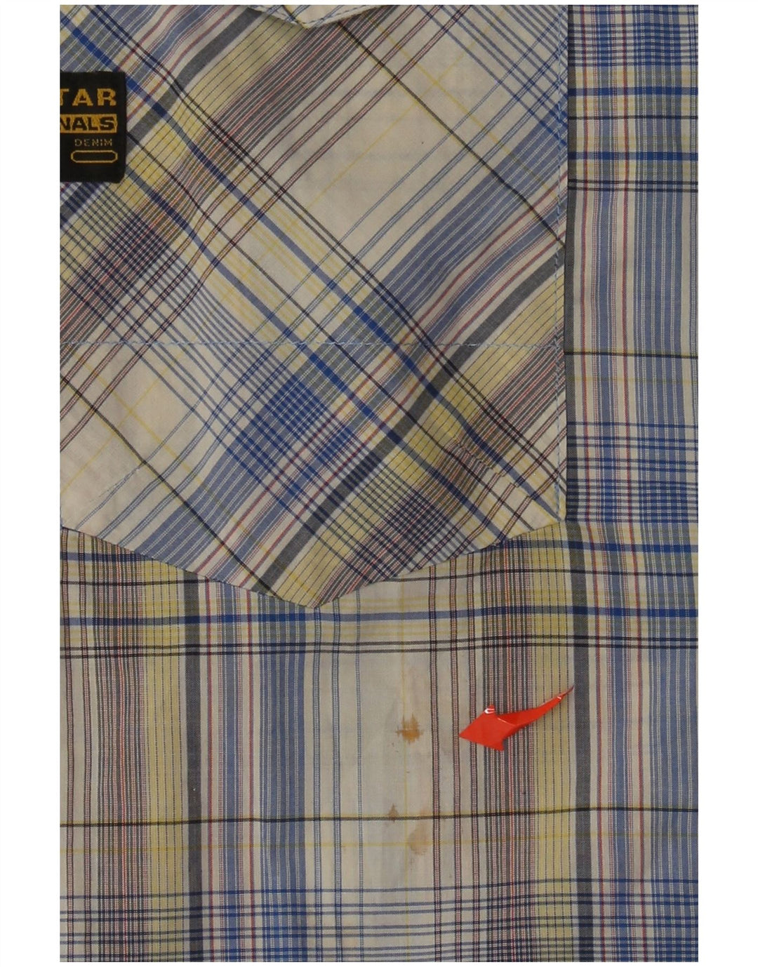 G-Star Herren Graphic Short Sleeve Shirt XL Mehrfarbig karierte Baumwolle