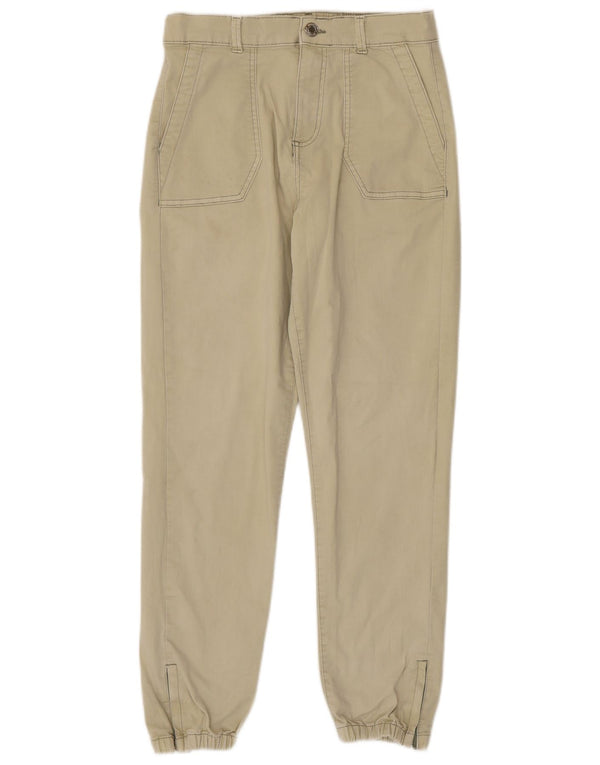 Marks & Spencer Damen Joggers Hose UK 10 Small W28 L27 Grüne Baumwolle
