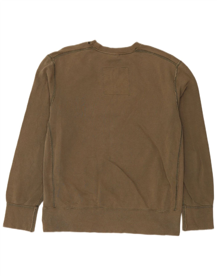 G-STAR Herren 3301 Graphic Sweatshirt Pullover XL Khaki Baumwolle