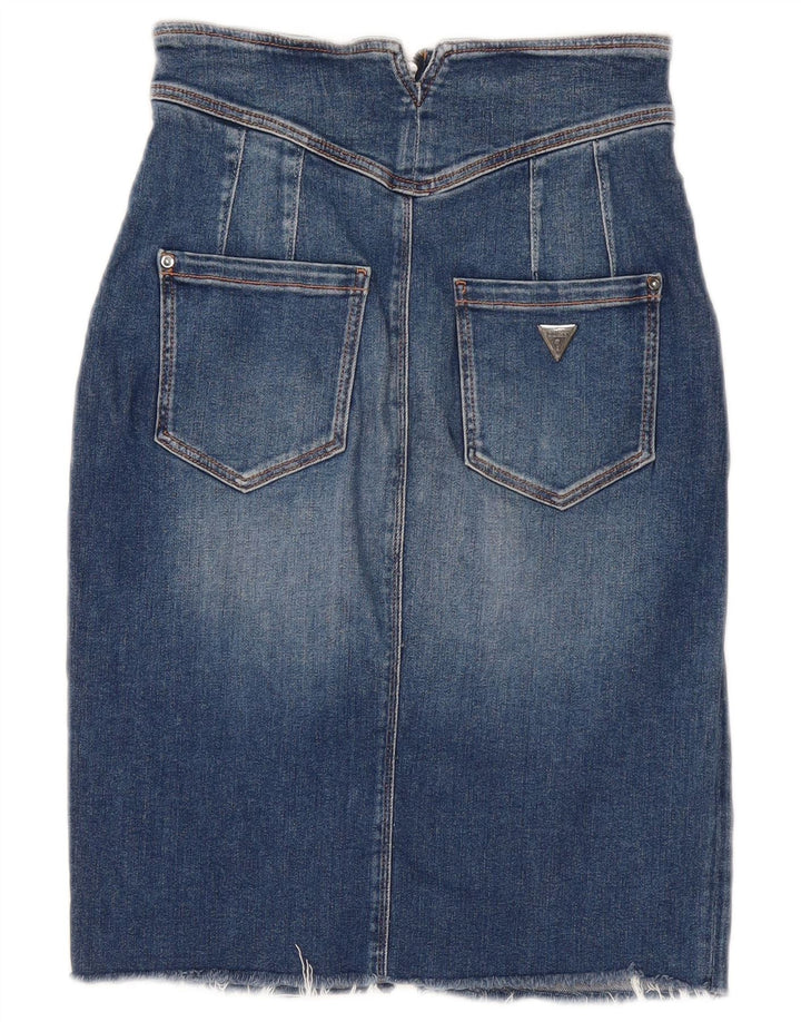 Guess Damen Jeansrock W26 Small Blau