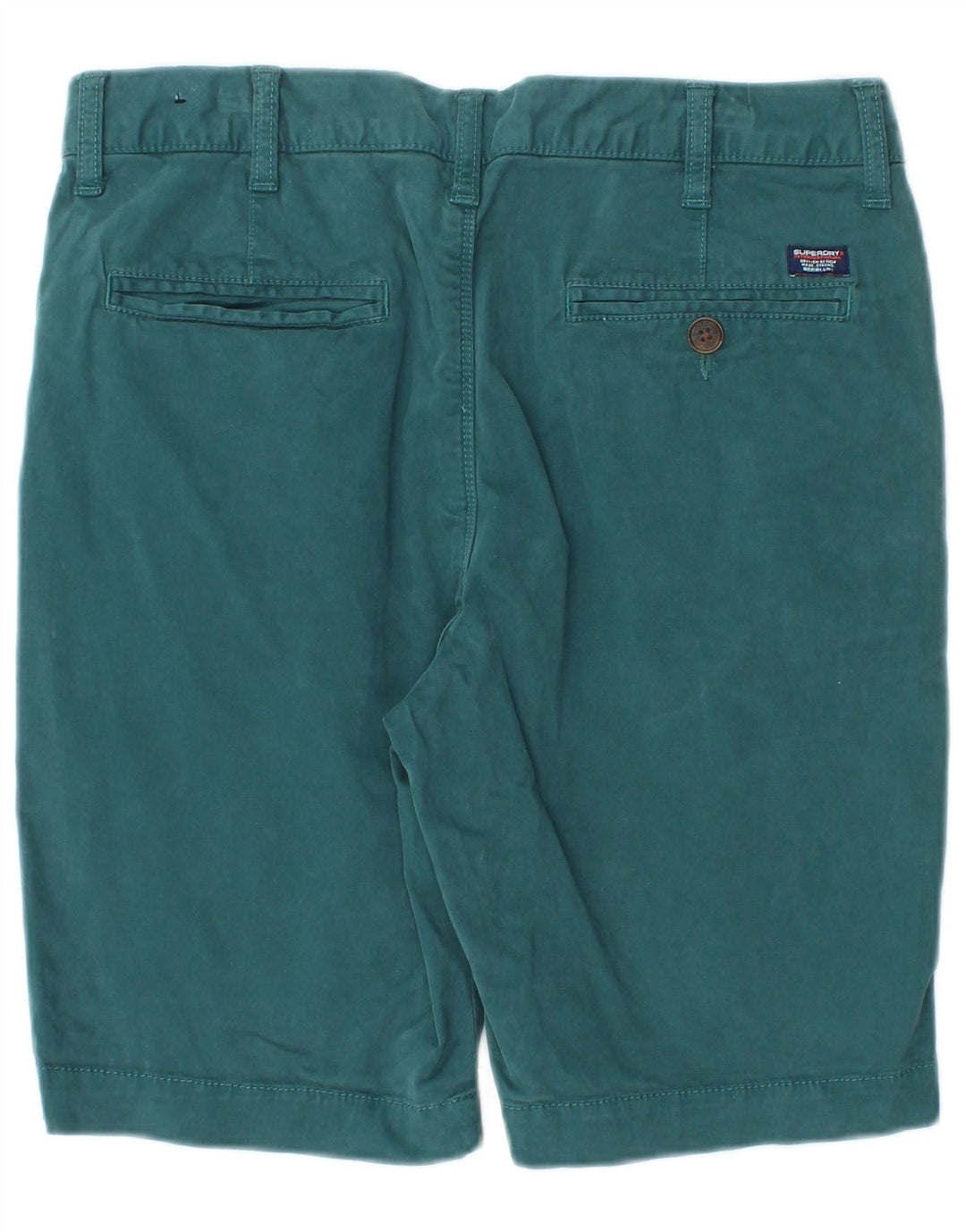 Superdry Herren Chinoshorts W30 mittelblaue Baumwolle