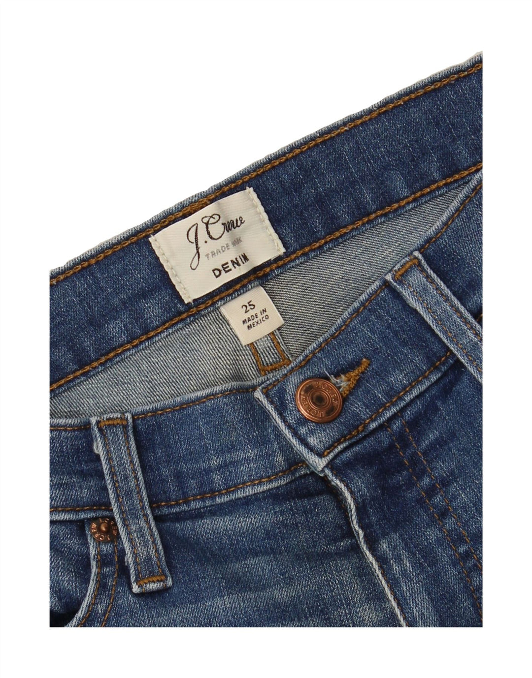 J. CREW Womens Denim Shorts W25 XS Blue Cotton Vintage J. Crew and Second-Hand J. Crew from Messina Hembry 
