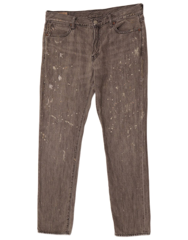 Polo Ralph Lauren Damen Slim Jeans W29 L30 Graue Baumwolle