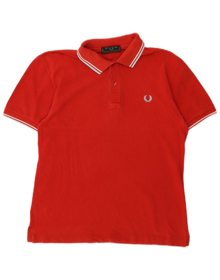 FRED PERRY Herren-Poloshirt, klein, rote Baumwolle