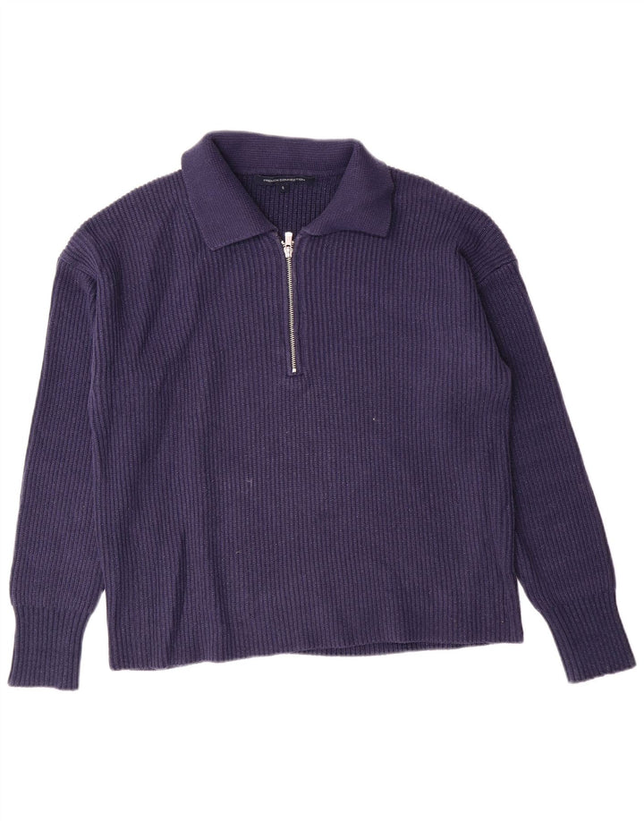 FRENCH CONNECTION Damen Rollkragenpullover, Größe S, Marineblau