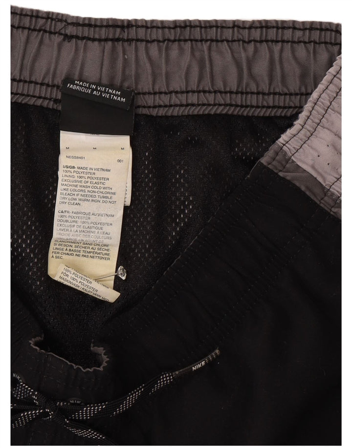 Nike Herren-Sportshorts, mittelgroß, schwarzes Farbblock-Polyester