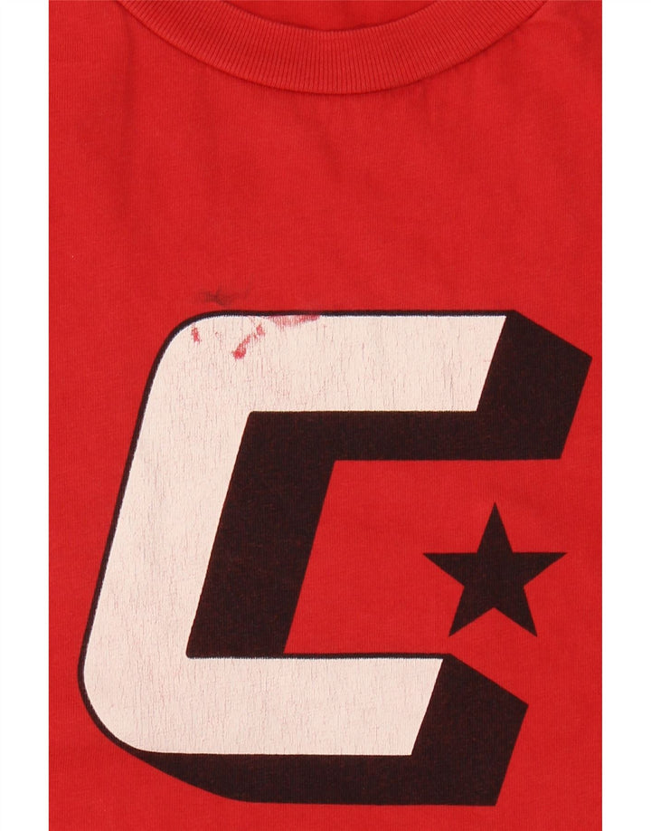 CONVERSE Mens Graphic T-Shirt Top XL Red Cotton Vintage Converse and Second-Hand Converse from Messina Hembry 