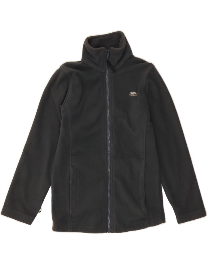 TRESPASS Boys Fleece Jacket 7-8 Years Grey Vintage Trespass and Second-Hand Trespass from Messina Hembry 