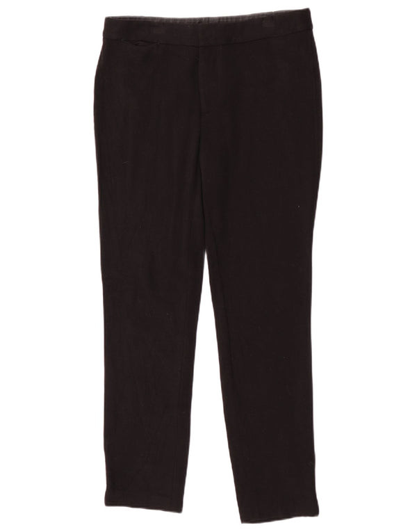 Ralph Lauren Damen Slim Casual Hose US 6 Medium W28 L27 Schwarze Viskose
