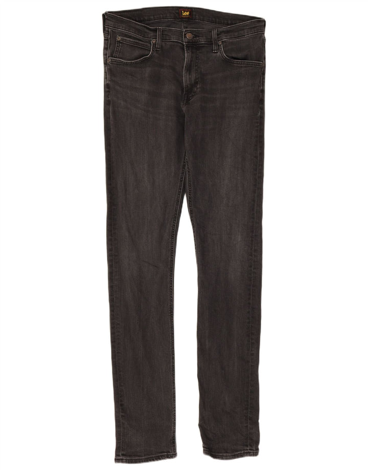 Lee Herren Luke Slim Jeans W32 L36 Graue Baumwolle