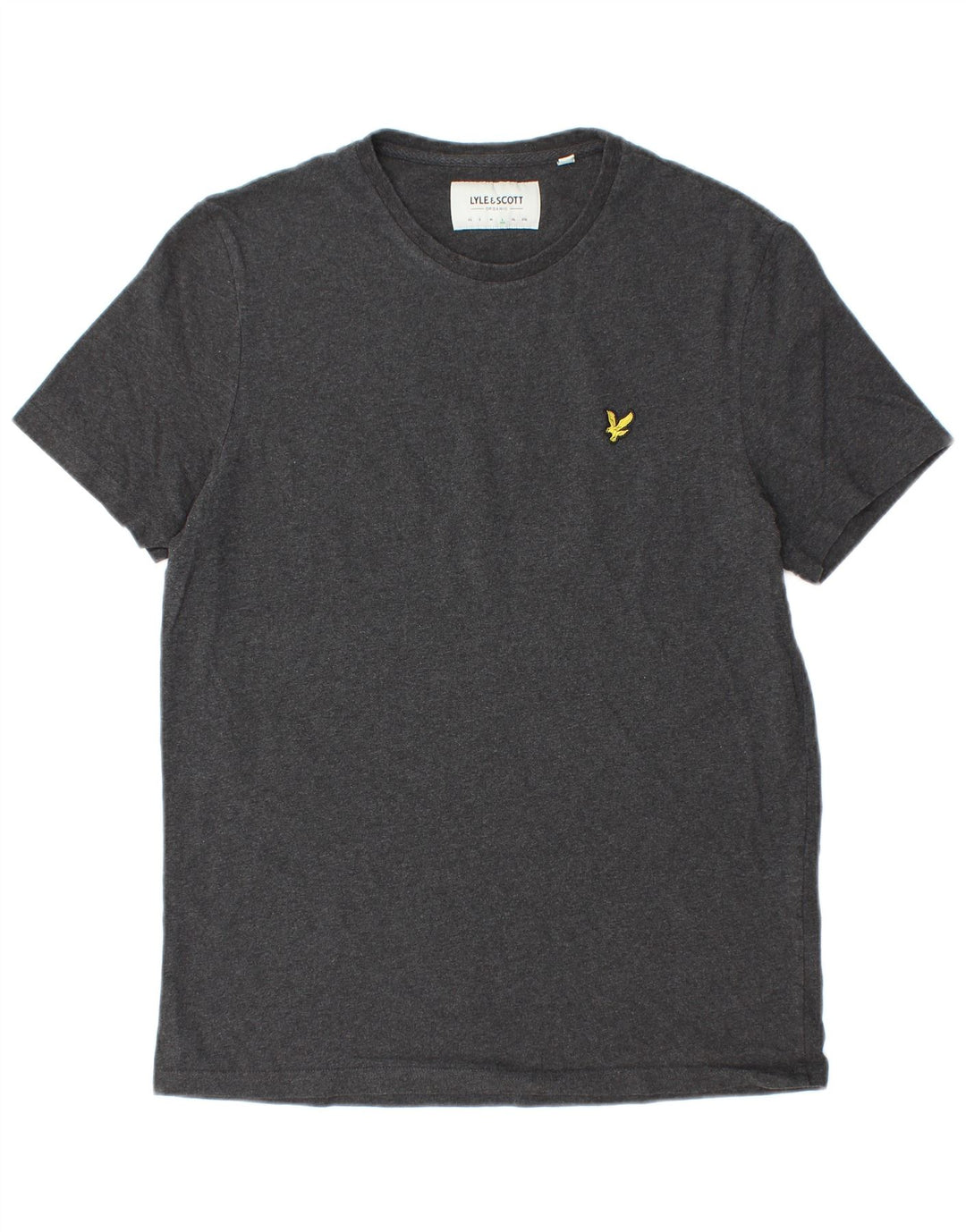 Lyle & Scott Herren T-Shirt Top Large Grau Baumwolle