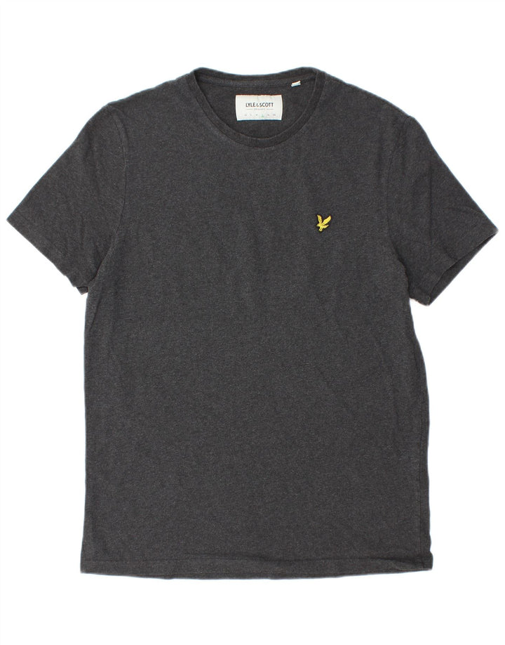 Lyle & Scott Herren T-Shirt Top Large Grau Baumwolle