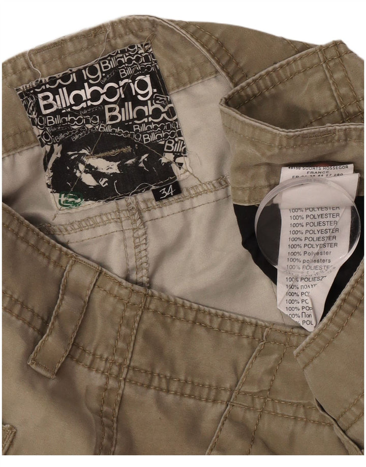 Billabong Herren Cargoshorts W34 Large Khaki Polyester