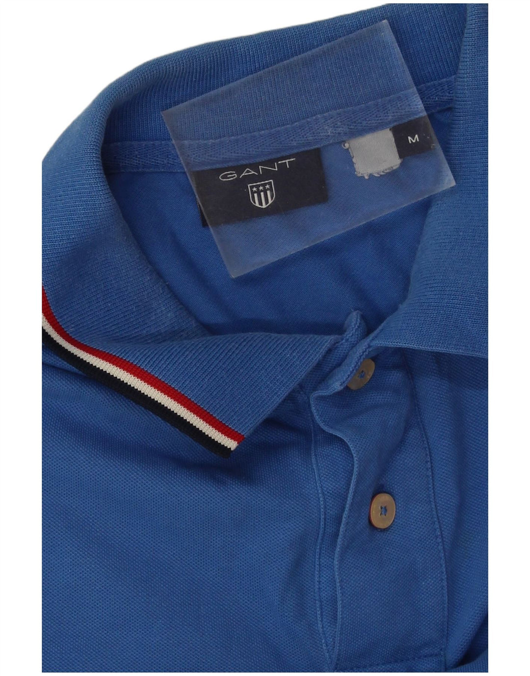 Gant Herren-Poloshirt aus mittelblauer Baumwolle