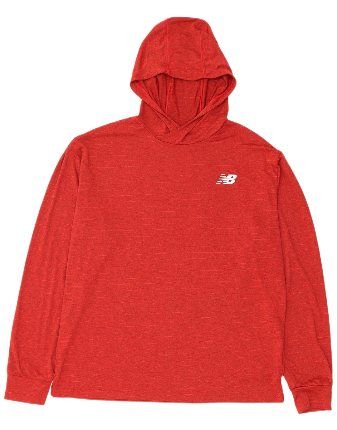 New Balance Damen Kapuzenpullover UK 14 Mittelrotes Polyester