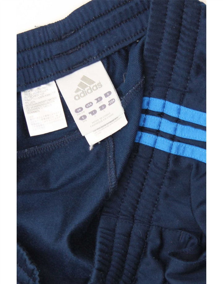Adidas Herren-Trainingshose UK 38/40 Mittelmarineblaues Polyester
