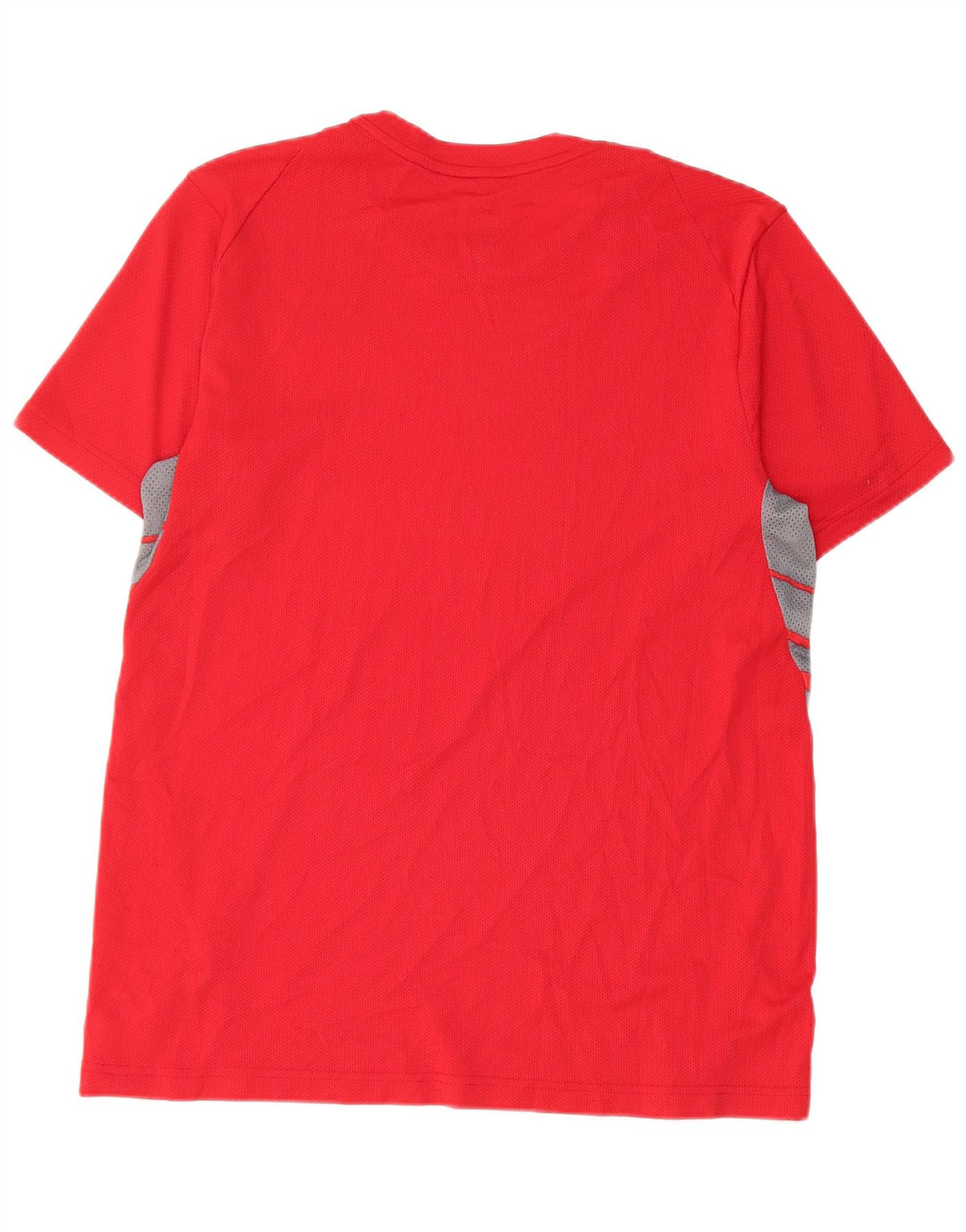Nike Herren Dri Fit T-Shirt-Oberteil, großes rotes Farbblock-Polyester