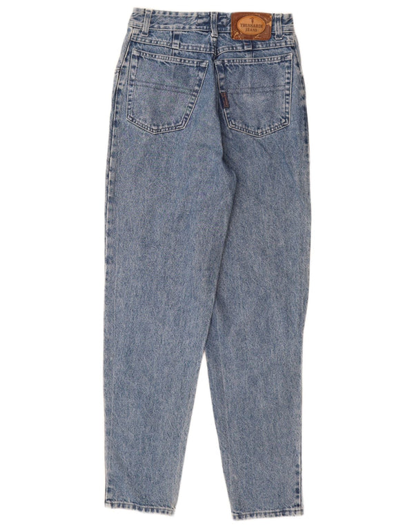 Trussardi Damen Tapered Jeans W31 L31 Blaue Baumwolle