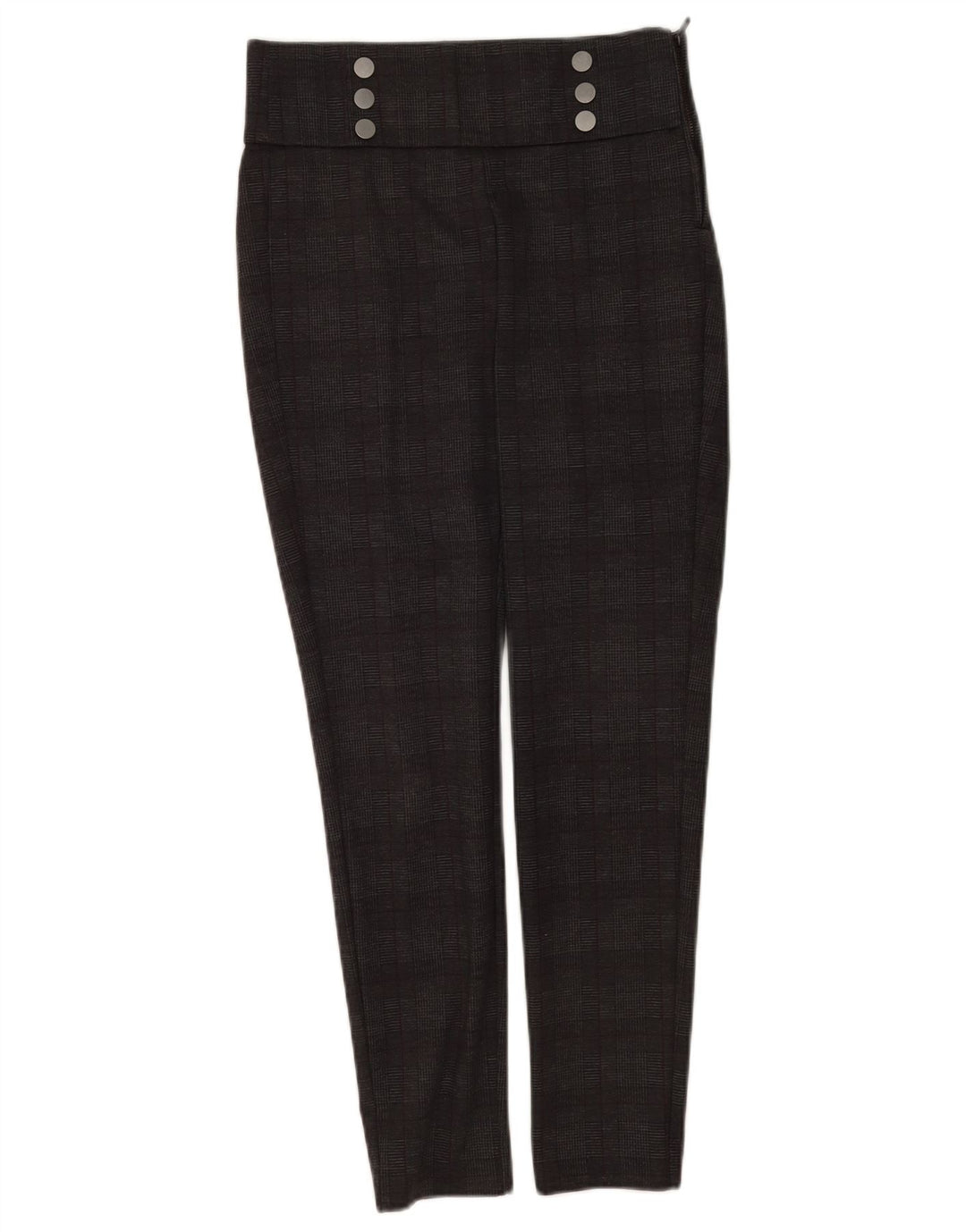 Zara Damen Leggings UK 12 Mittelgrau kariert