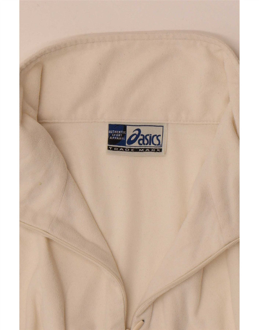 Asics Damen-Fleecepullover mit Reißverschluss am Hals, UK 14, Mittelweiß, Polyester