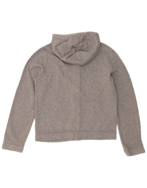 Nike Jungen-Kapuzenpullover mit Reißverschluss, 13–14 Jahre, XL, graue Colourblock-Baumwolle