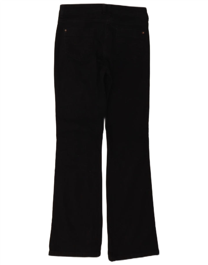 Lange Bootcut-Jeans für Damen von Marks & Spencer, UK 10, Größe S, W28, L33, schwarze Baumwolle