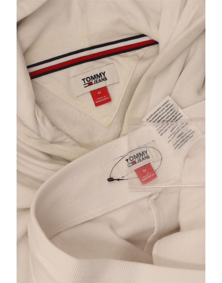 Tommy Hilfiger Womens Graphic Full Trainingsanzug UK 14 Mittelweiße Baumwolle