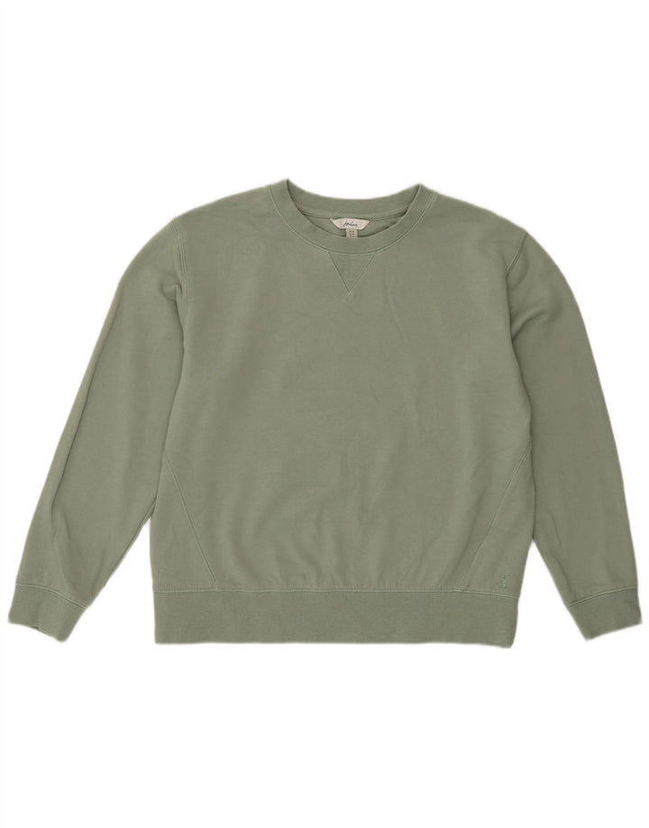 Joules übergroßer Damen-Sweatshirt-Pullover, UK 10, Größe S, Grün, Baumwolle