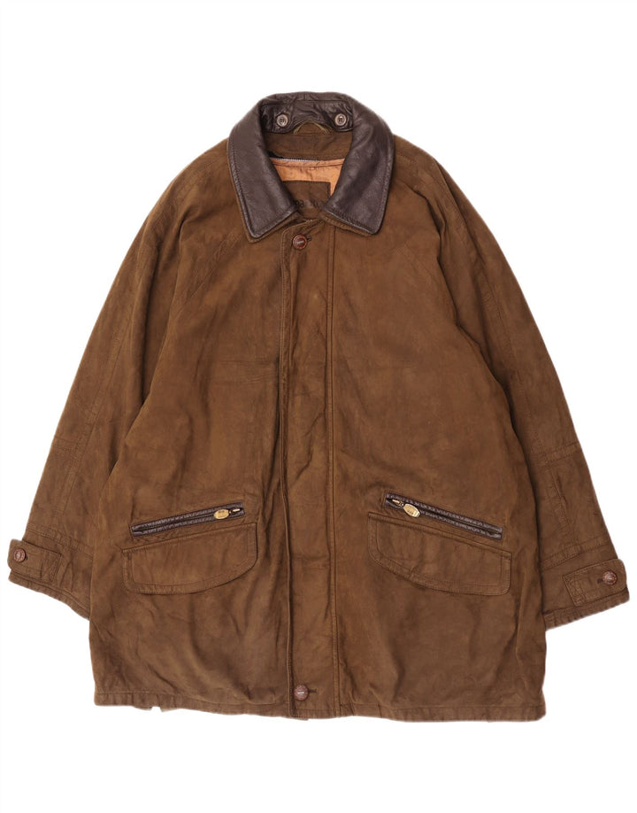 B.S.M Herrenmantel UK 42 XL Khaki Polyamid