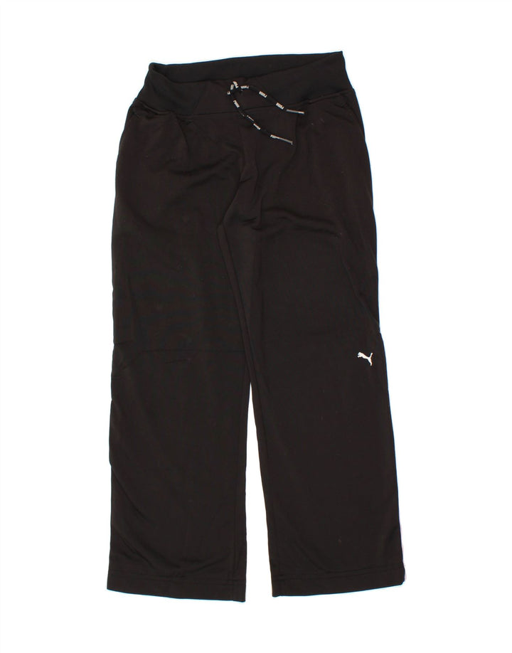 PUMA Womens Tracksuit Trousers UK 10 Small Black Colourblock Polyester Vintage Puma and Second-Hand Puma from Messina Hembry 