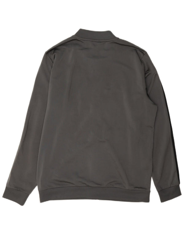 Adidas Herren-Trainingsanzug-Top-Jacke, großes graues Polyester