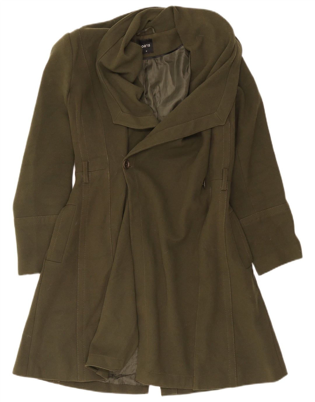 Oasis Damenmantel UK 14 Medium Khaki Polyester