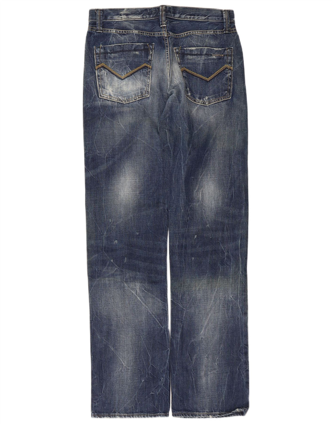 ENERGIE Herren Straight Jeans W32 L34 Blaue Baumwolle