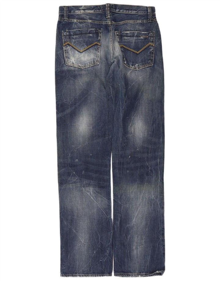 ENERGIE Herren Straight Jeans W32 L34 Blaue Baumwolle