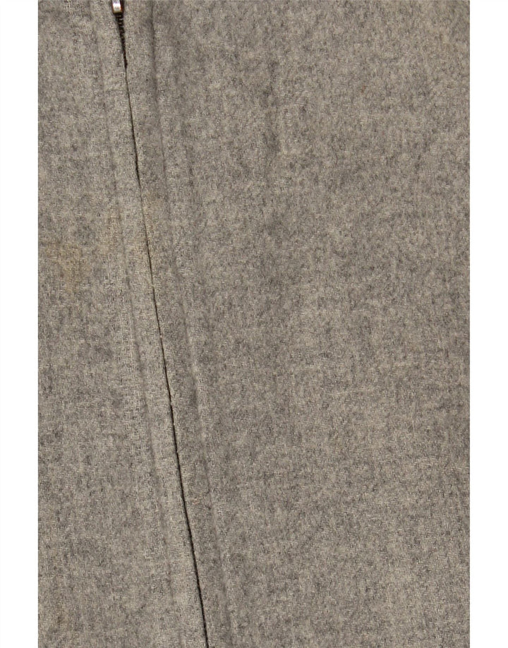 MASSIMO DUTTI Damen Bomberjacke mit Kapuze UK 16 Large Grau