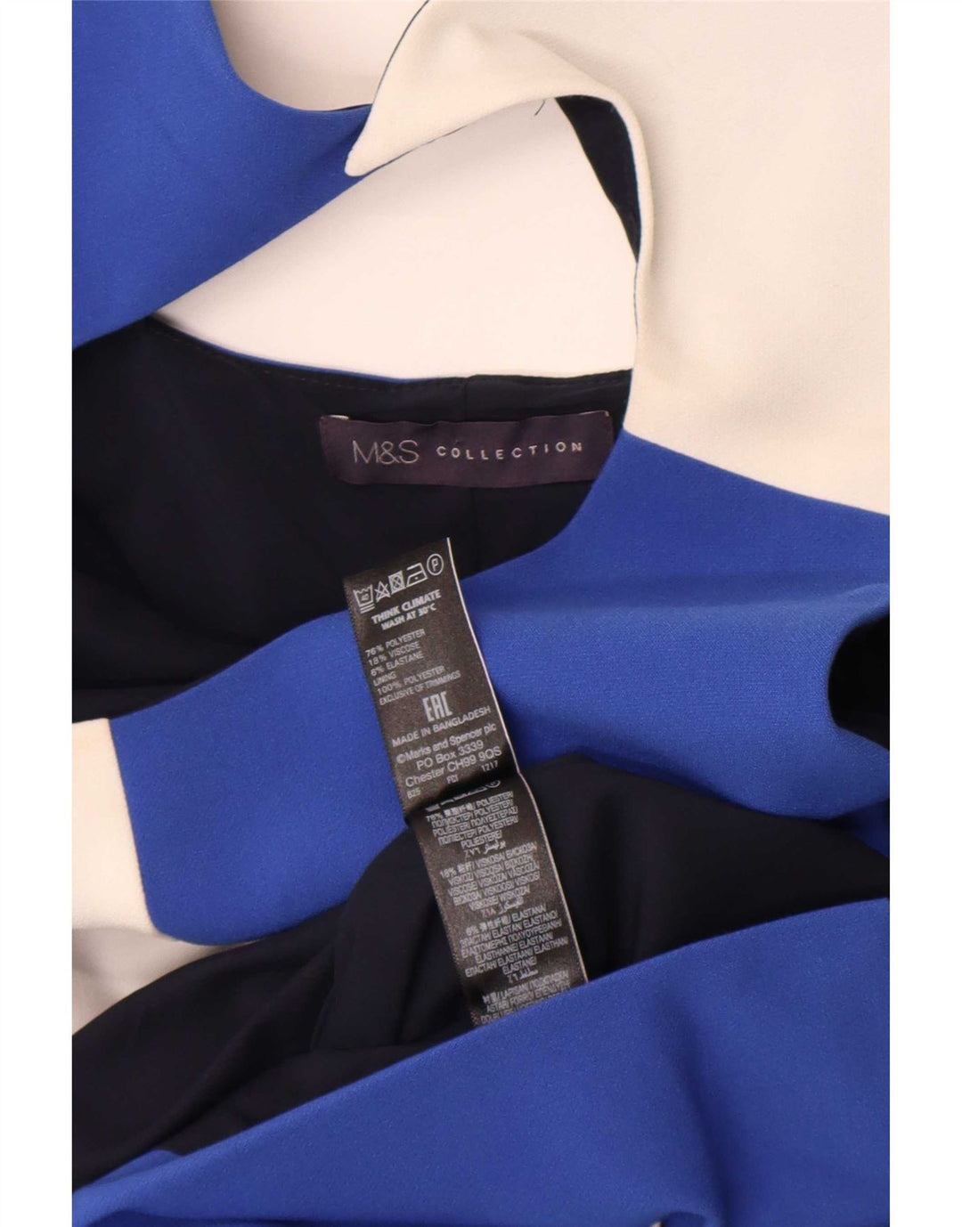 Marks & Spencer Damen-Etuikleid, Größe S, mehrfarbig, Farbblock