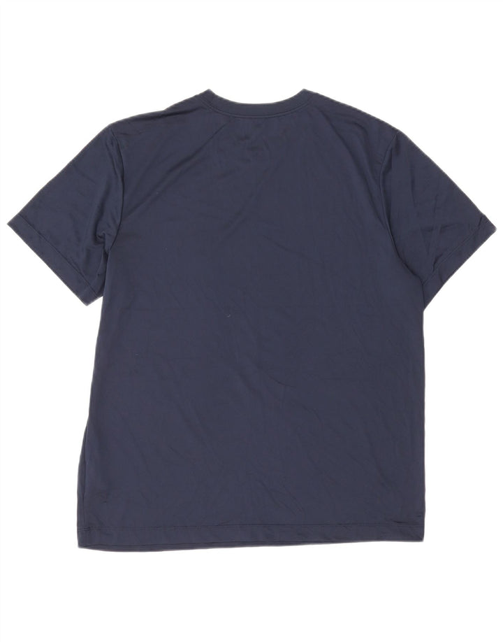 Nike Herren Dri Fit T-Shirt Top XL Marineblau Polyester