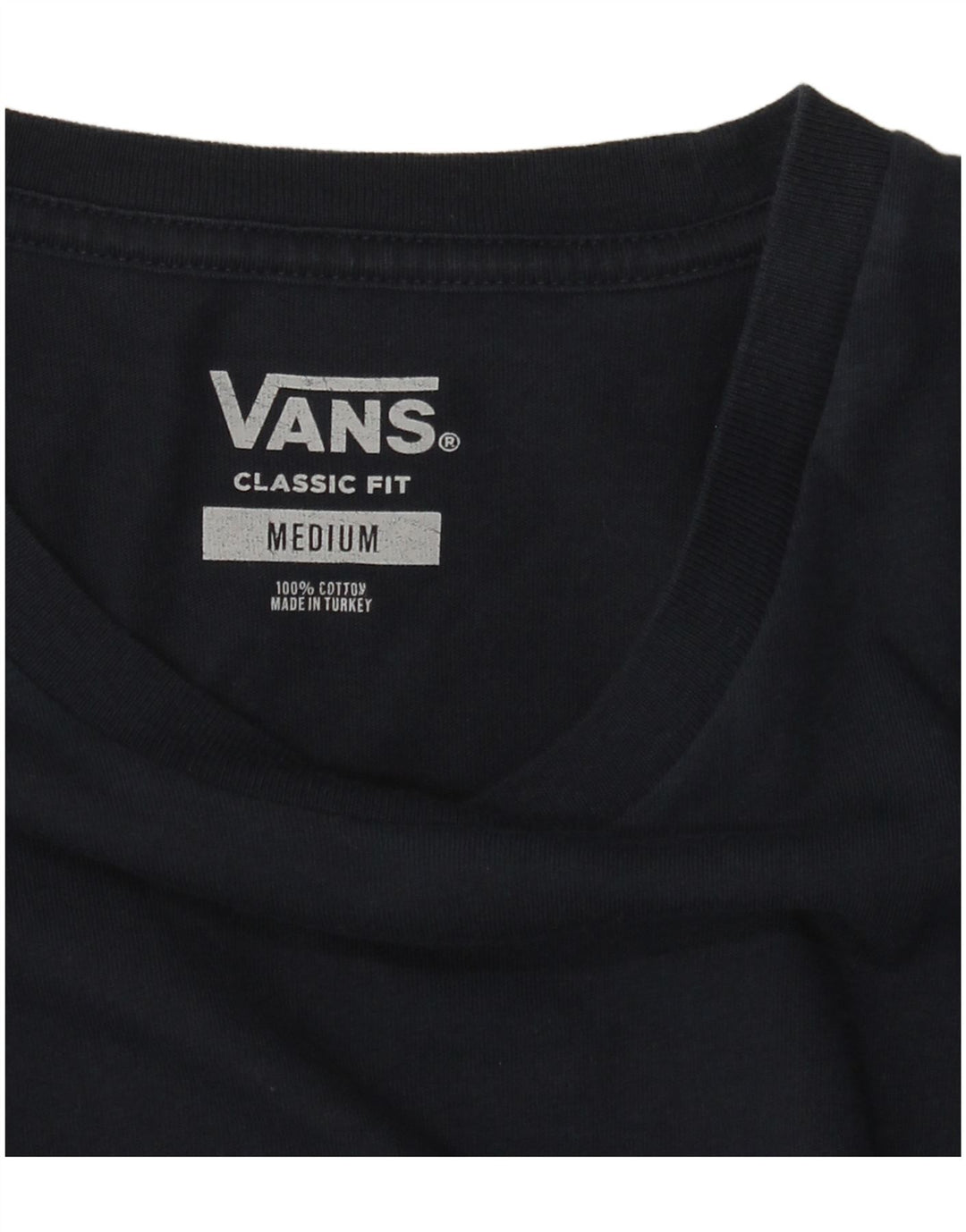 Vans Herren-T-Shirt mit klassischer Passform, mittelmarineblauer Baumwolle