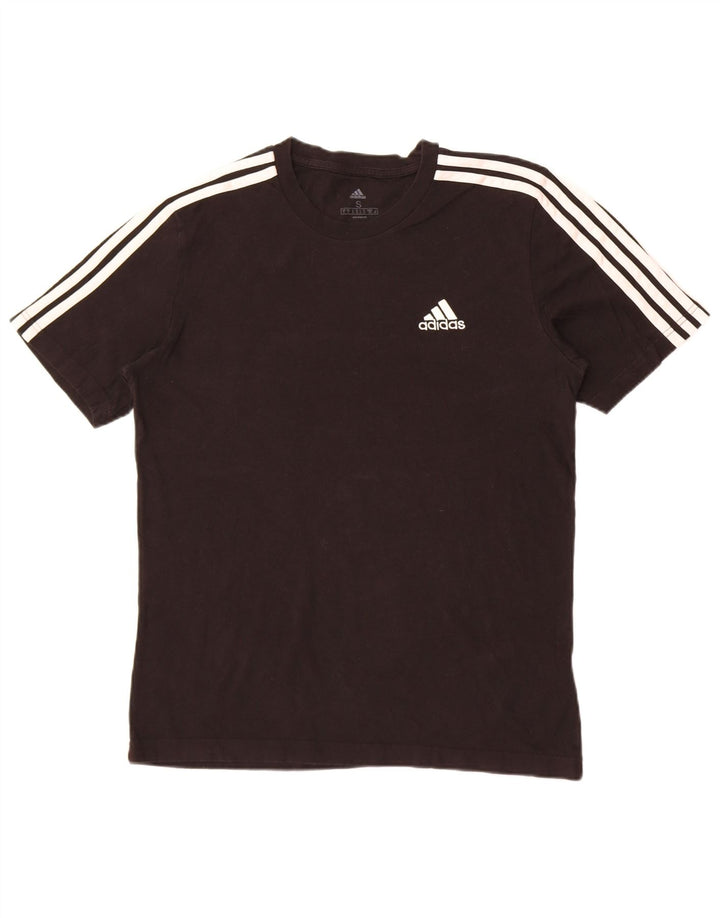 Adidas Herren T-Shirt Top Small Schwarz Baumwolle